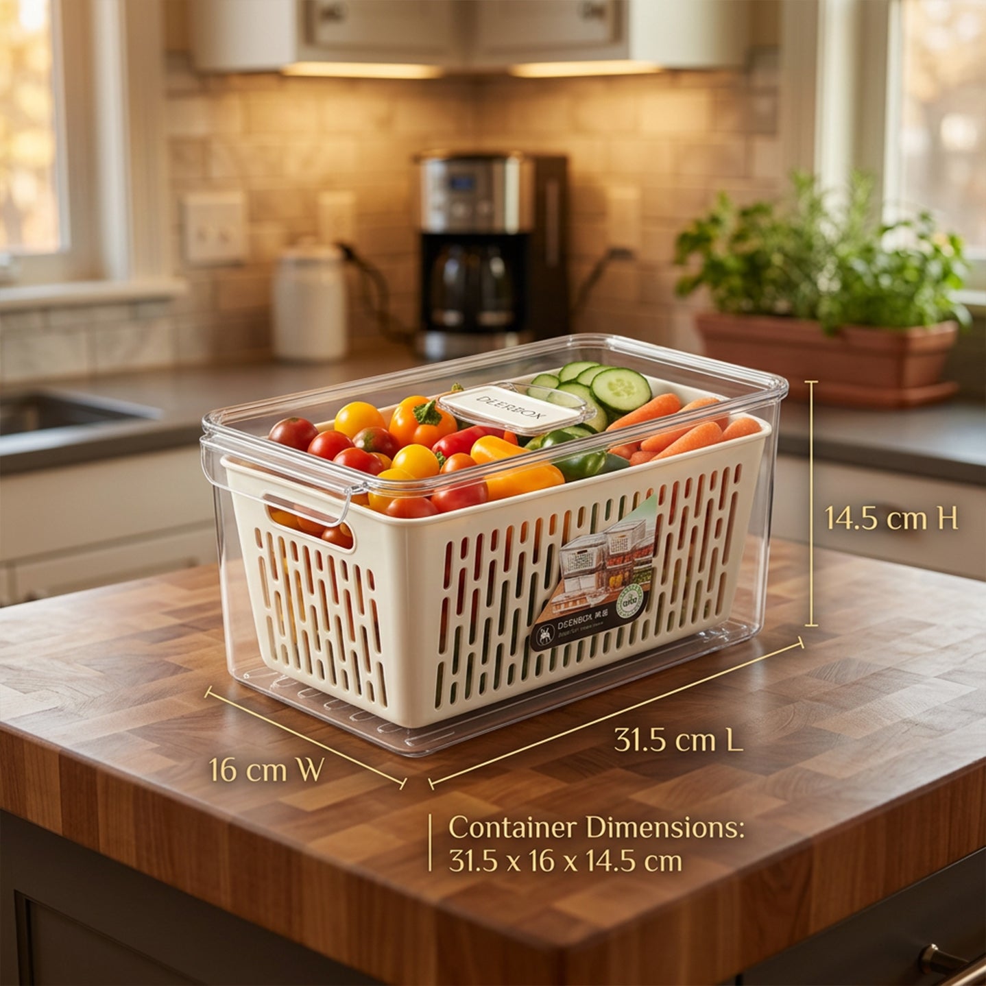 Acrylic Organizer 6.3" X 12.4" x 5.7"