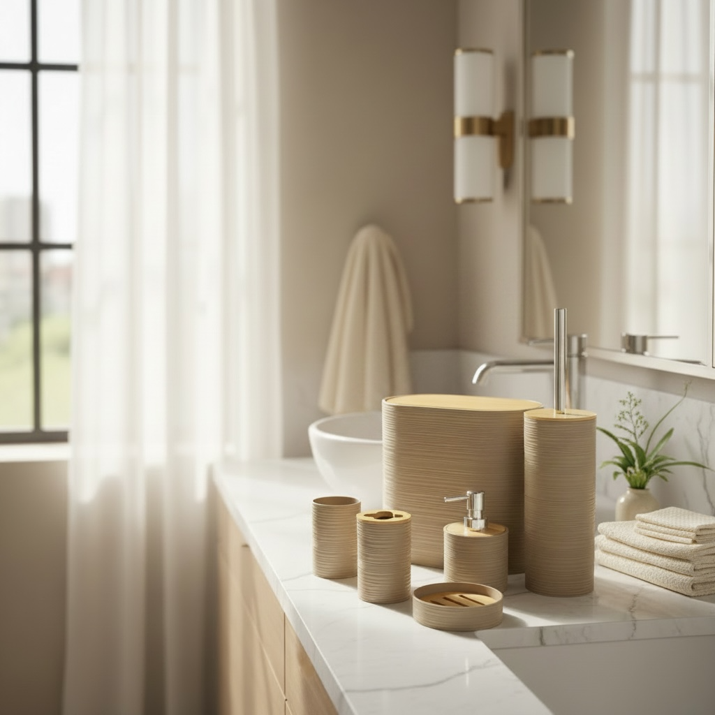 6 PC Bathroom Accessories Set
