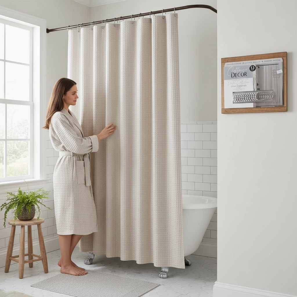 Shower Curtain 72x72" with Hooks