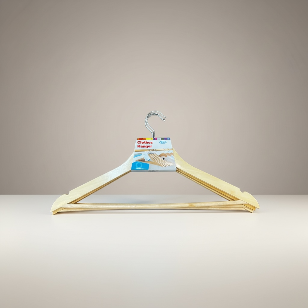 Wood Hangers 3 Pack