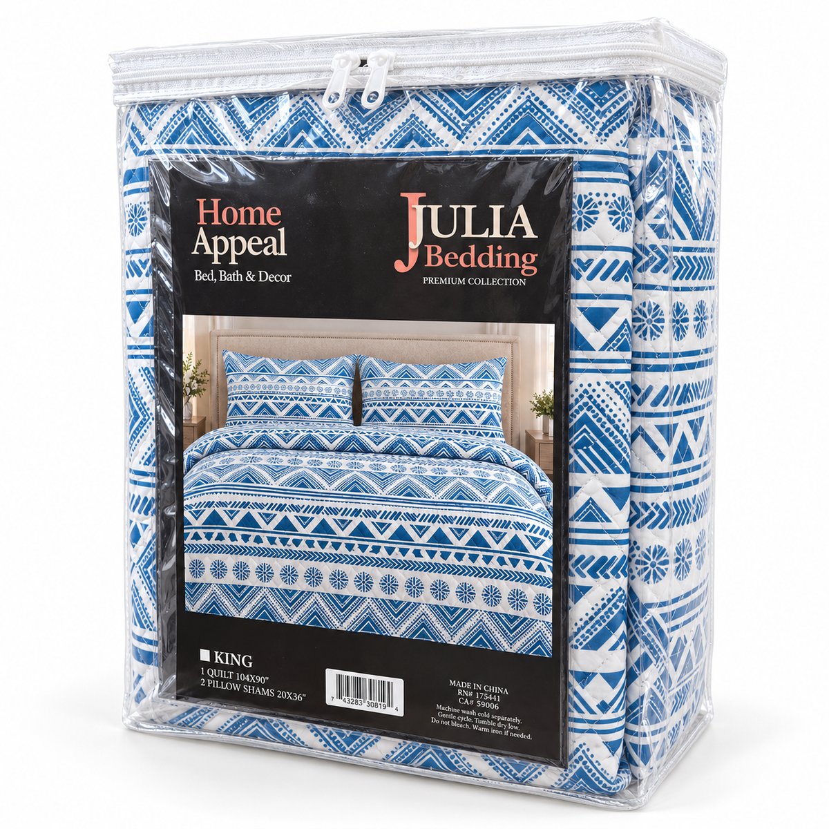 King size Quilt 3 Pieces