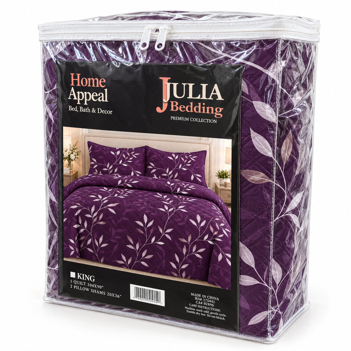 King size Quilt 3 Pieces