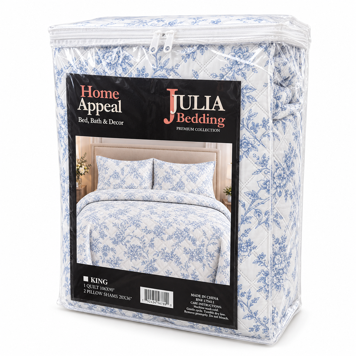 King size Quilt 3 Pieces