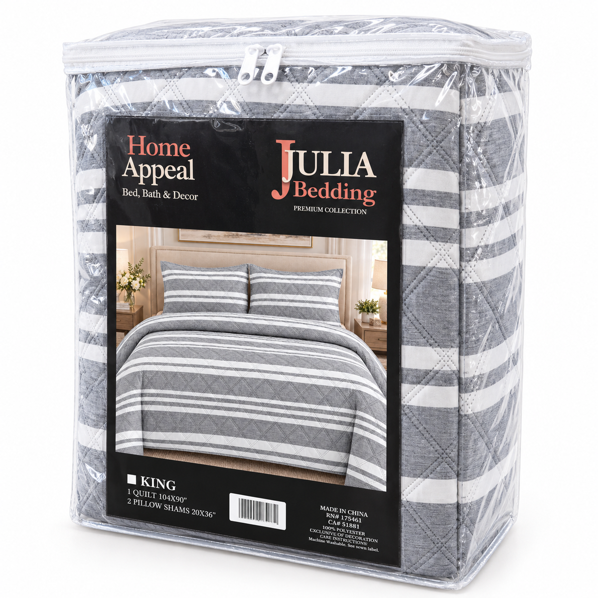 King size Quilt 3 Pieces