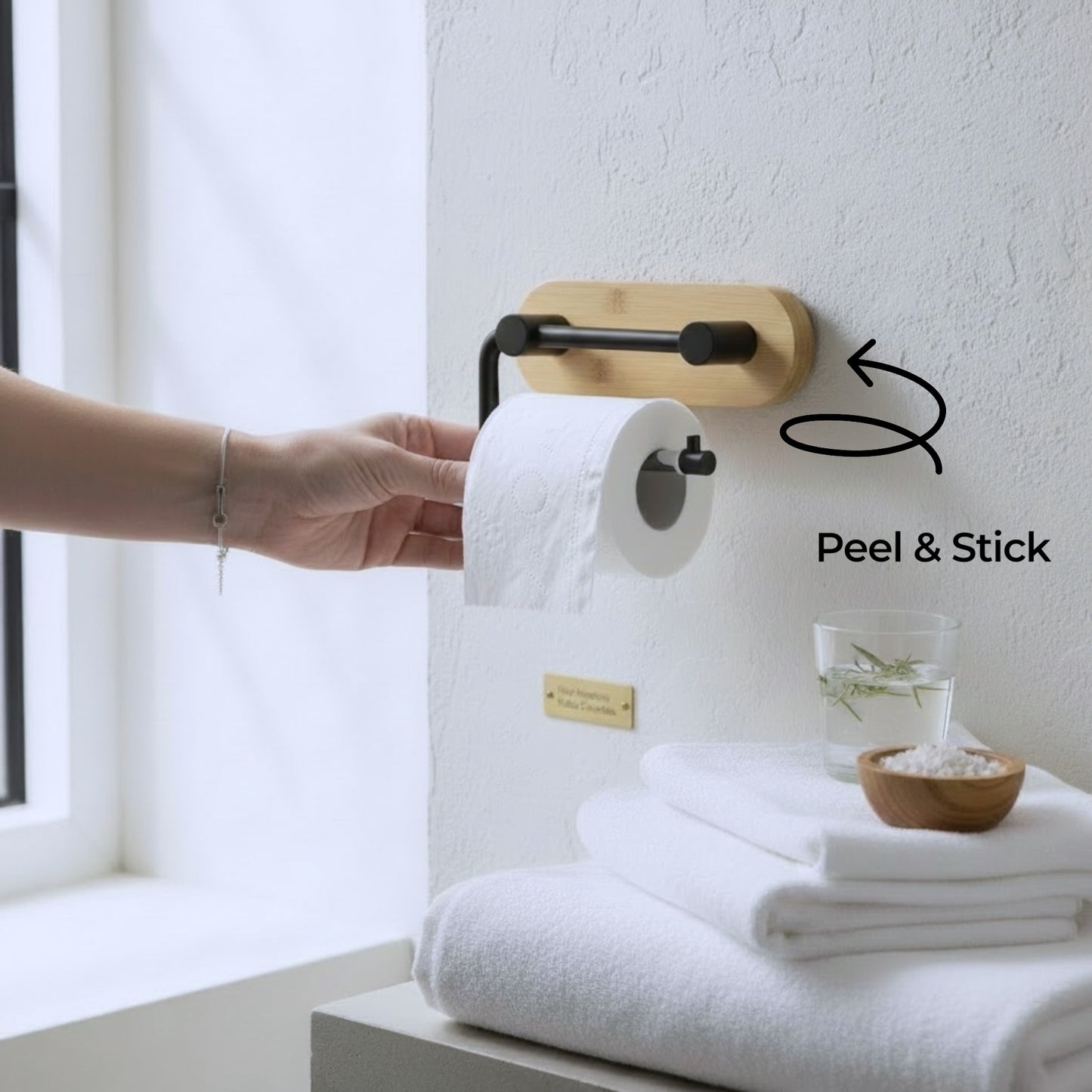 Peel& Stick Toilet Paper Holder