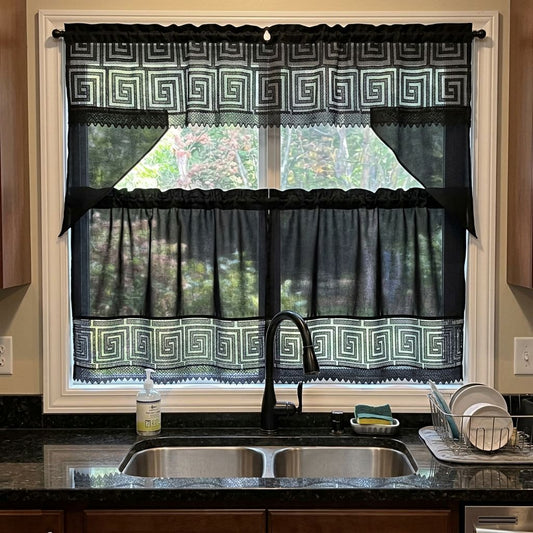 3-Piece Kitchen Curtain Set