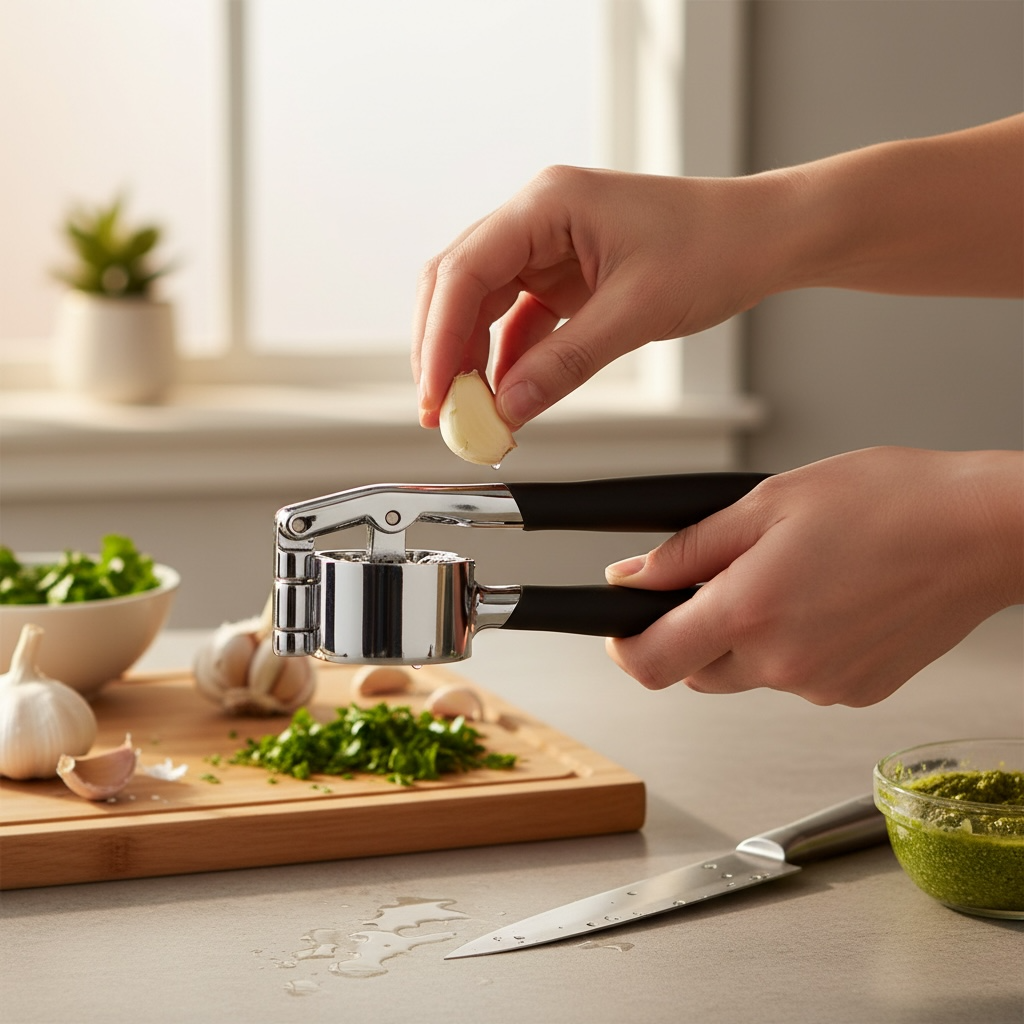 Garlic press