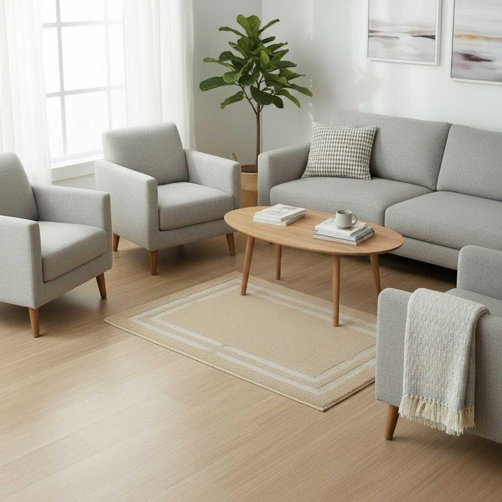 Room Rugs 46x32" Non-Slip