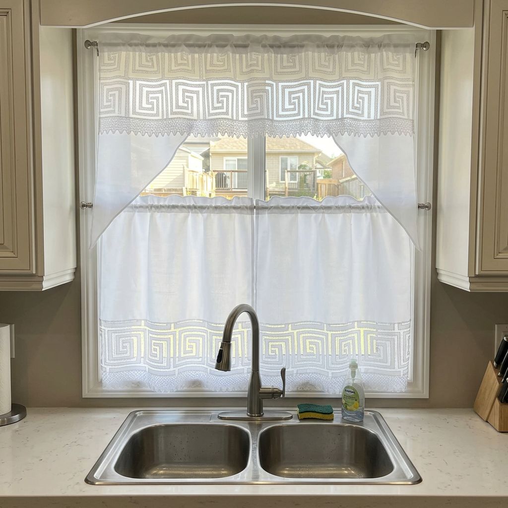 3 piece Kitchen Curtians