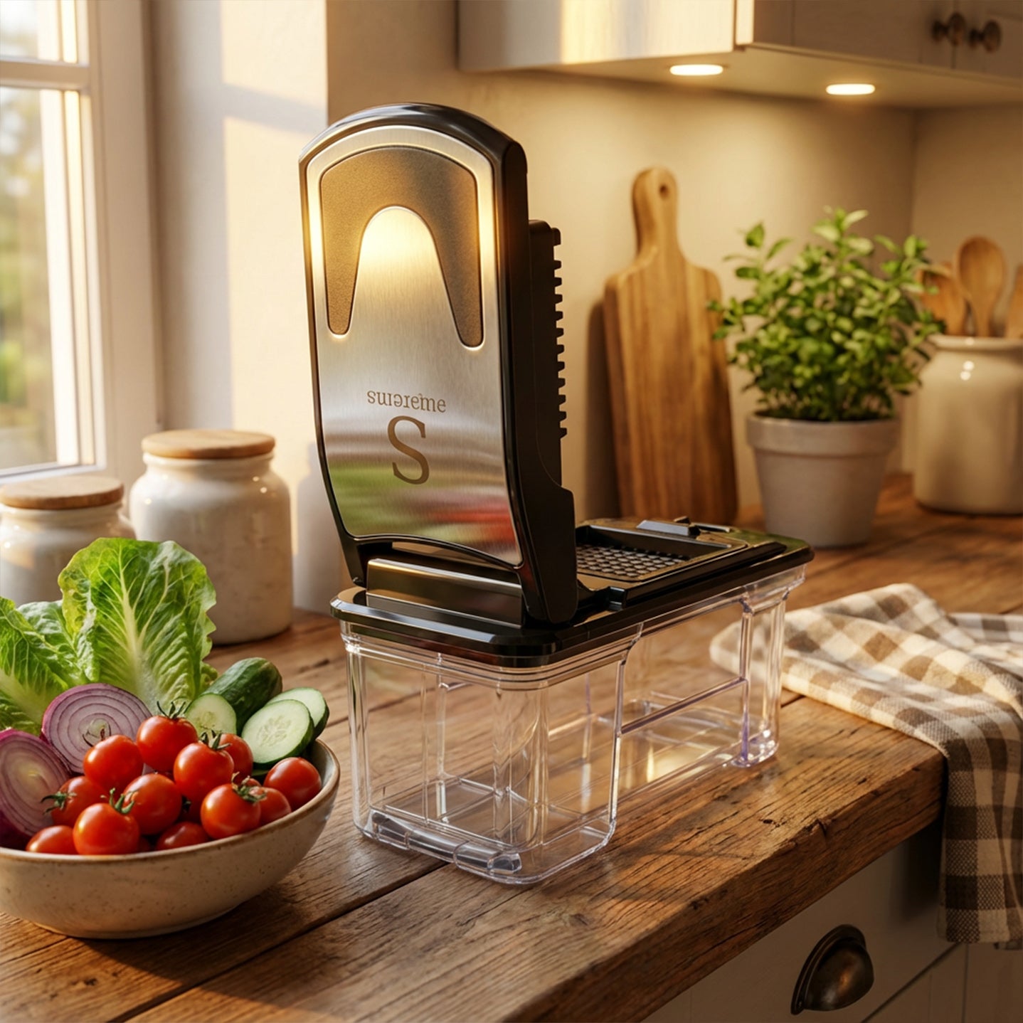 Salad Cutter with Jore & 2 Blades