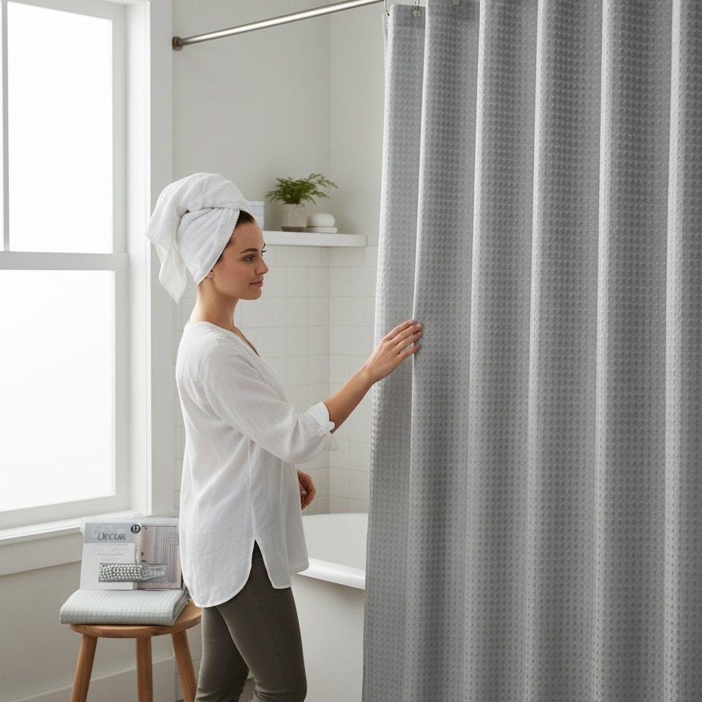 Shower Curtain 72x72" with Hooks