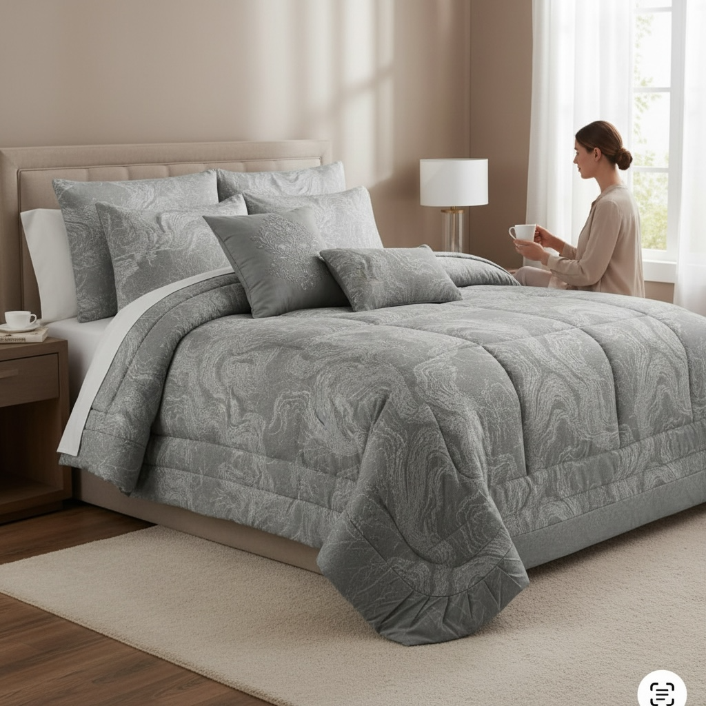 Queen Comforter 5 Piece Set