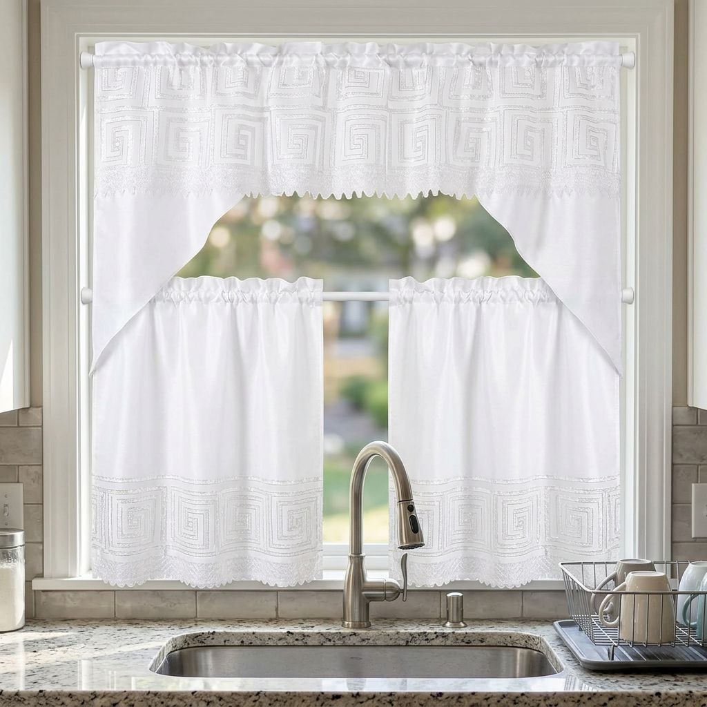 3 piece Kitchen Curtians