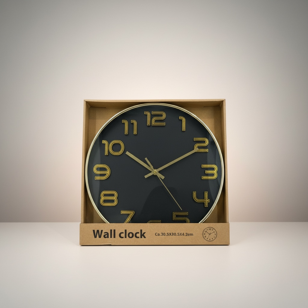 Black 11” Clock