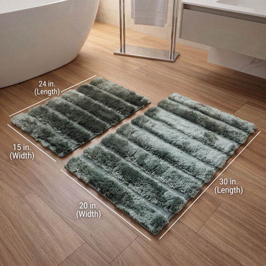 2 Piece Bath Rugs Set