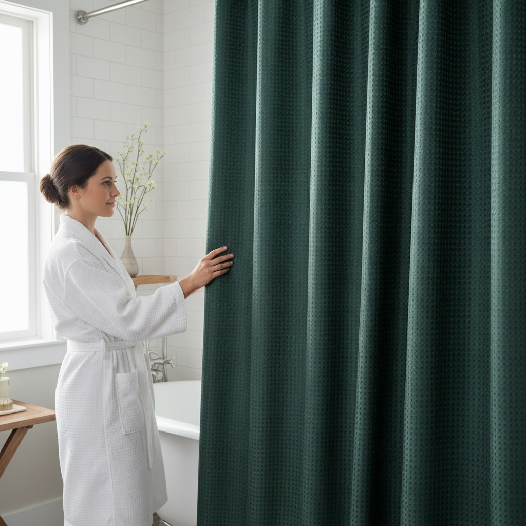 Shower Curtain 72x72" with Hooks