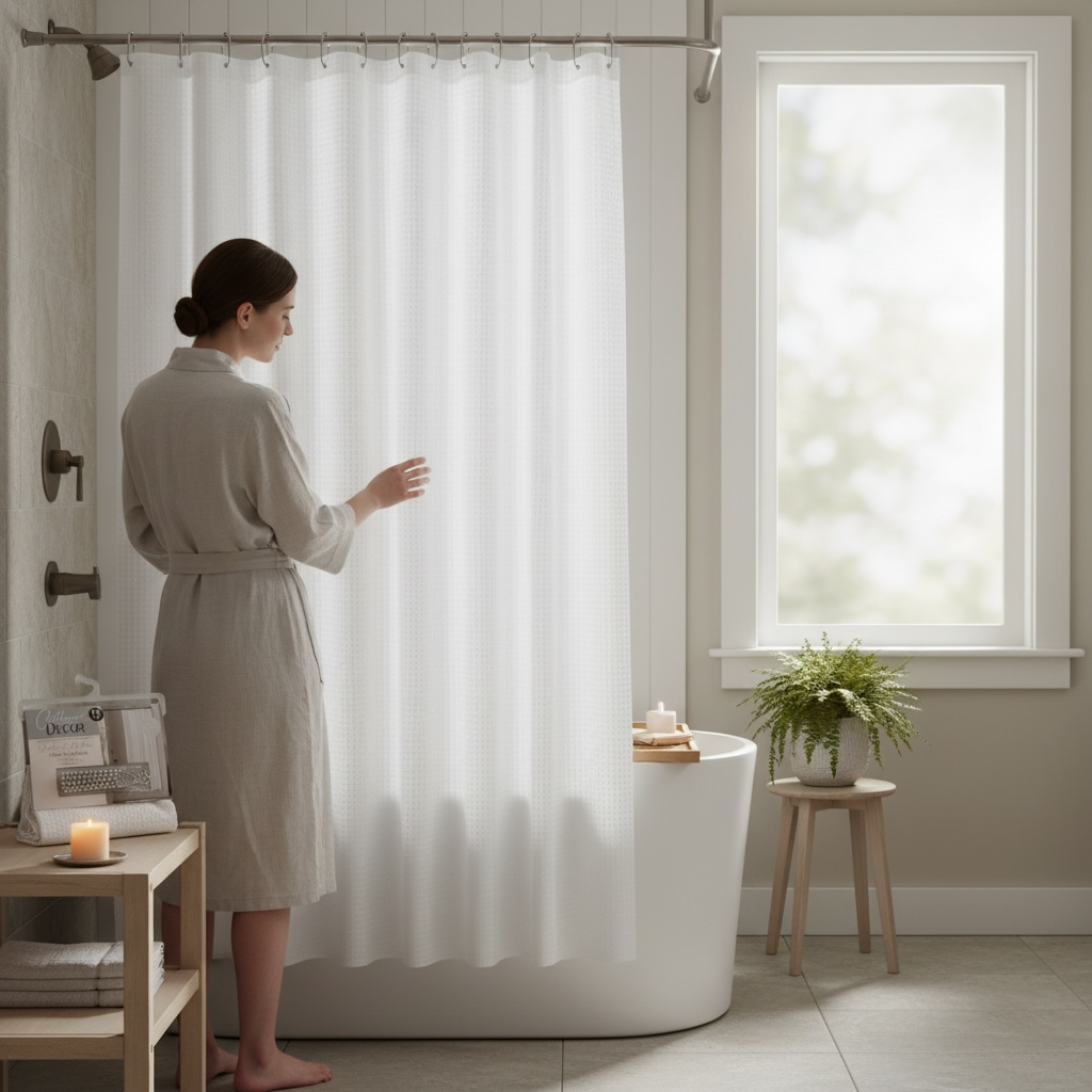 Shower Curtain 72x72" with Hooks