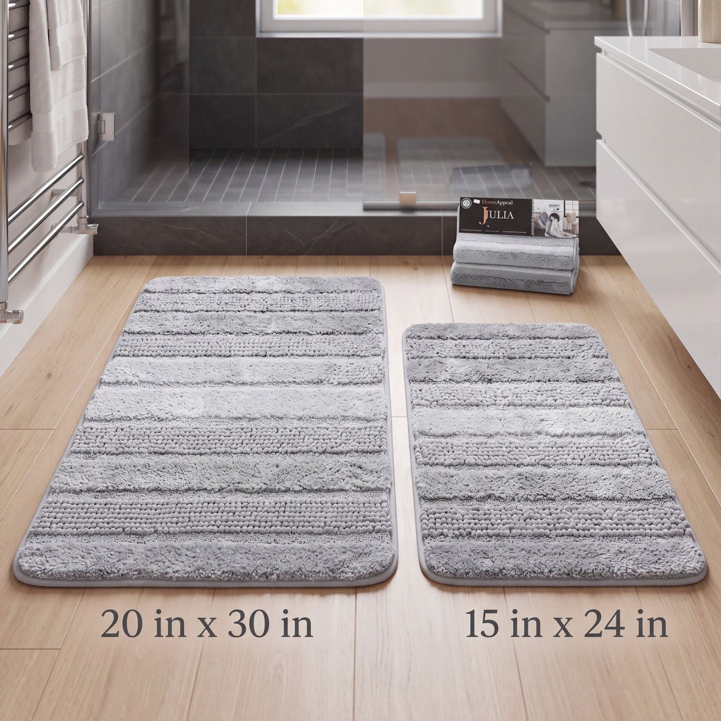 2 Piece Bath Rugs Set