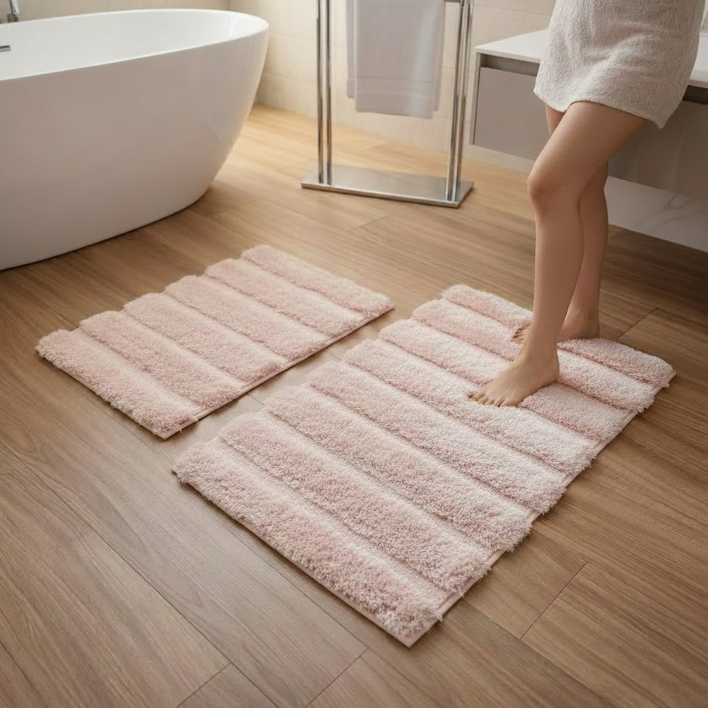 2 Piece Bath Rugs Set