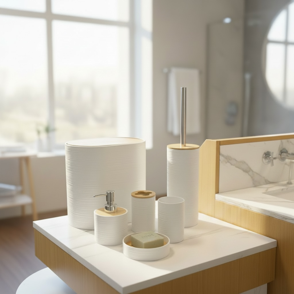 6 PC Bathroom Accessories Set