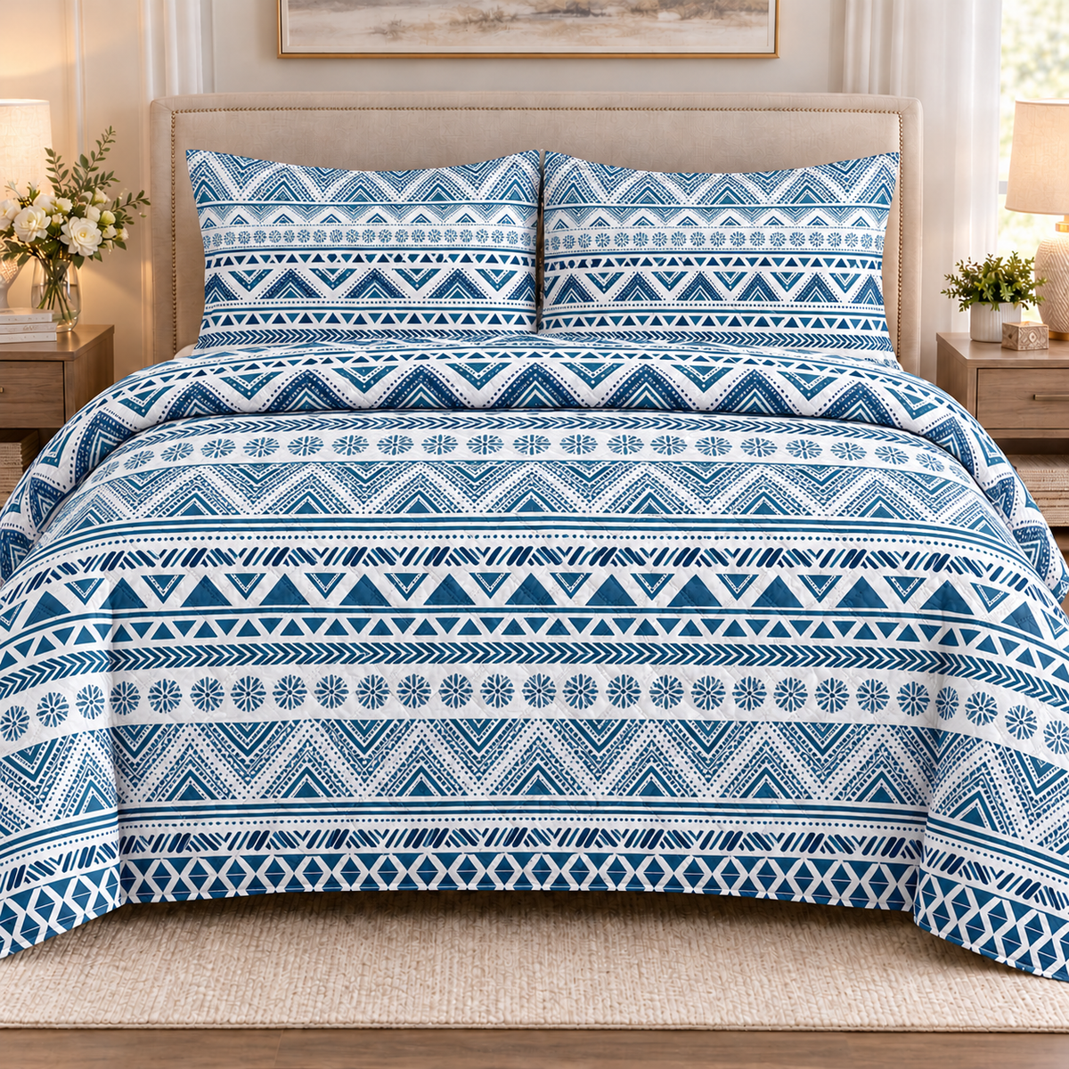 King size Quilt 3 Pieces