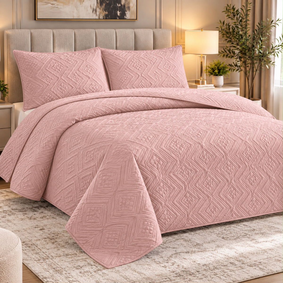 King size Quilt 3 Pieces