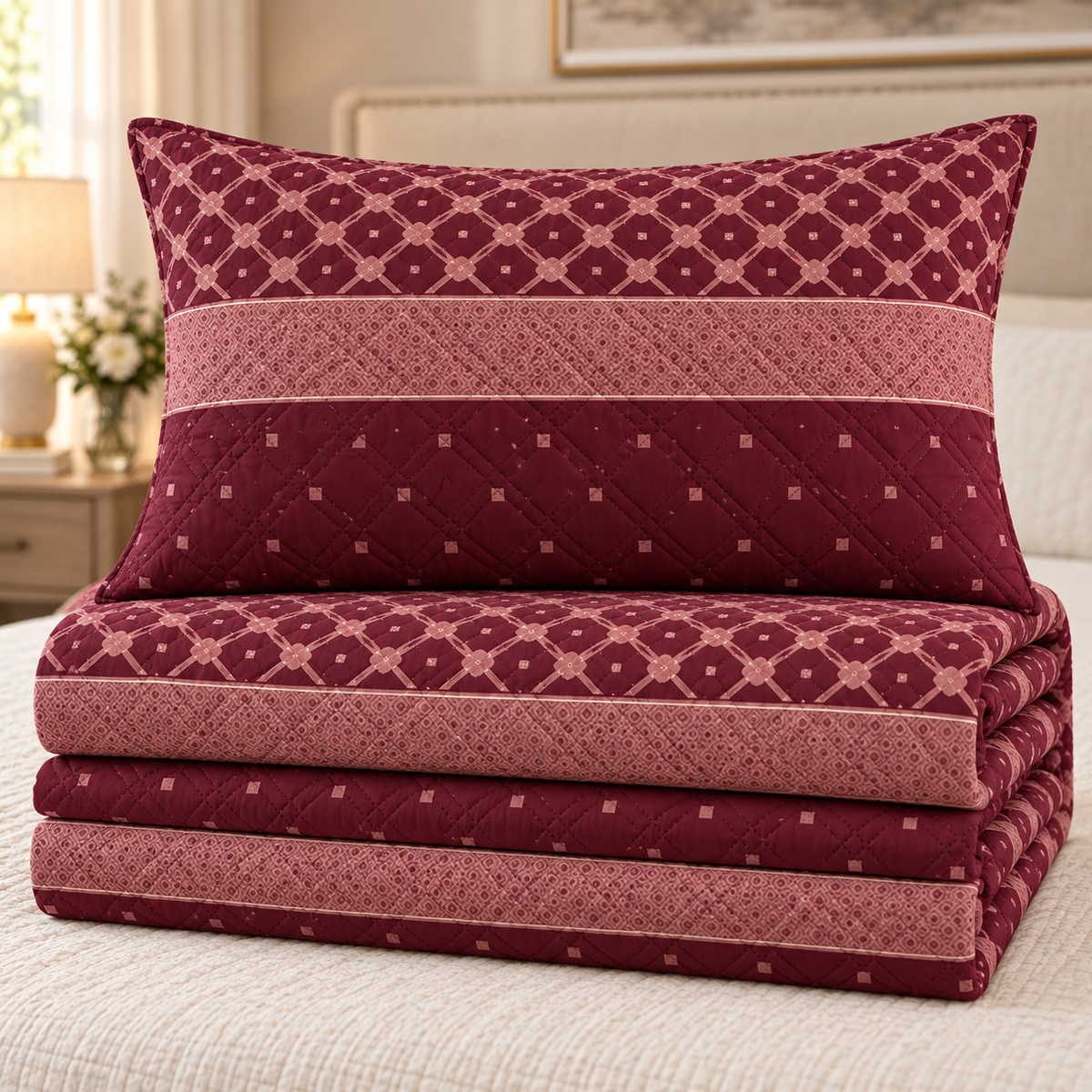 King size Quilt 3 Pieces
