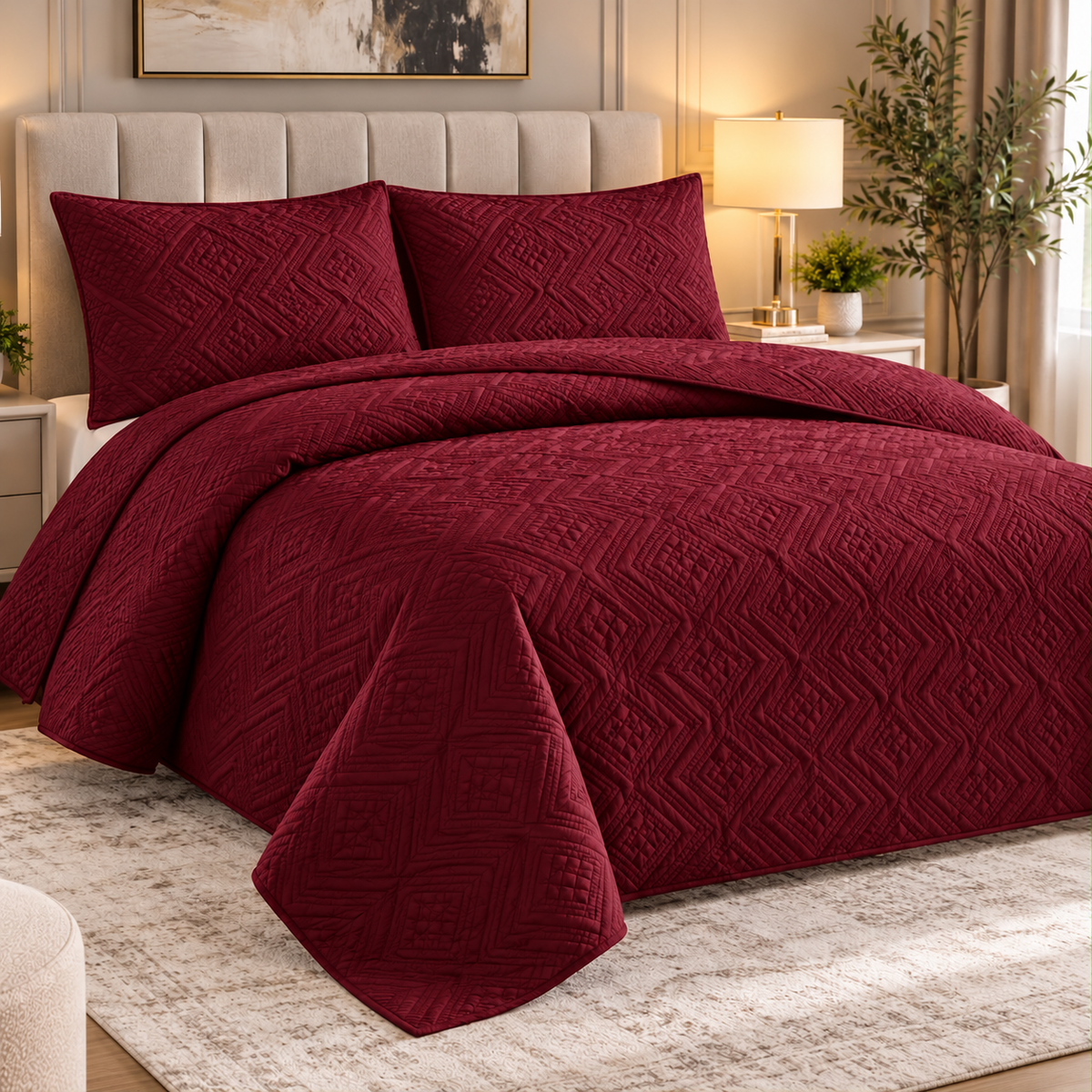 King size Quilt 3 Pieces