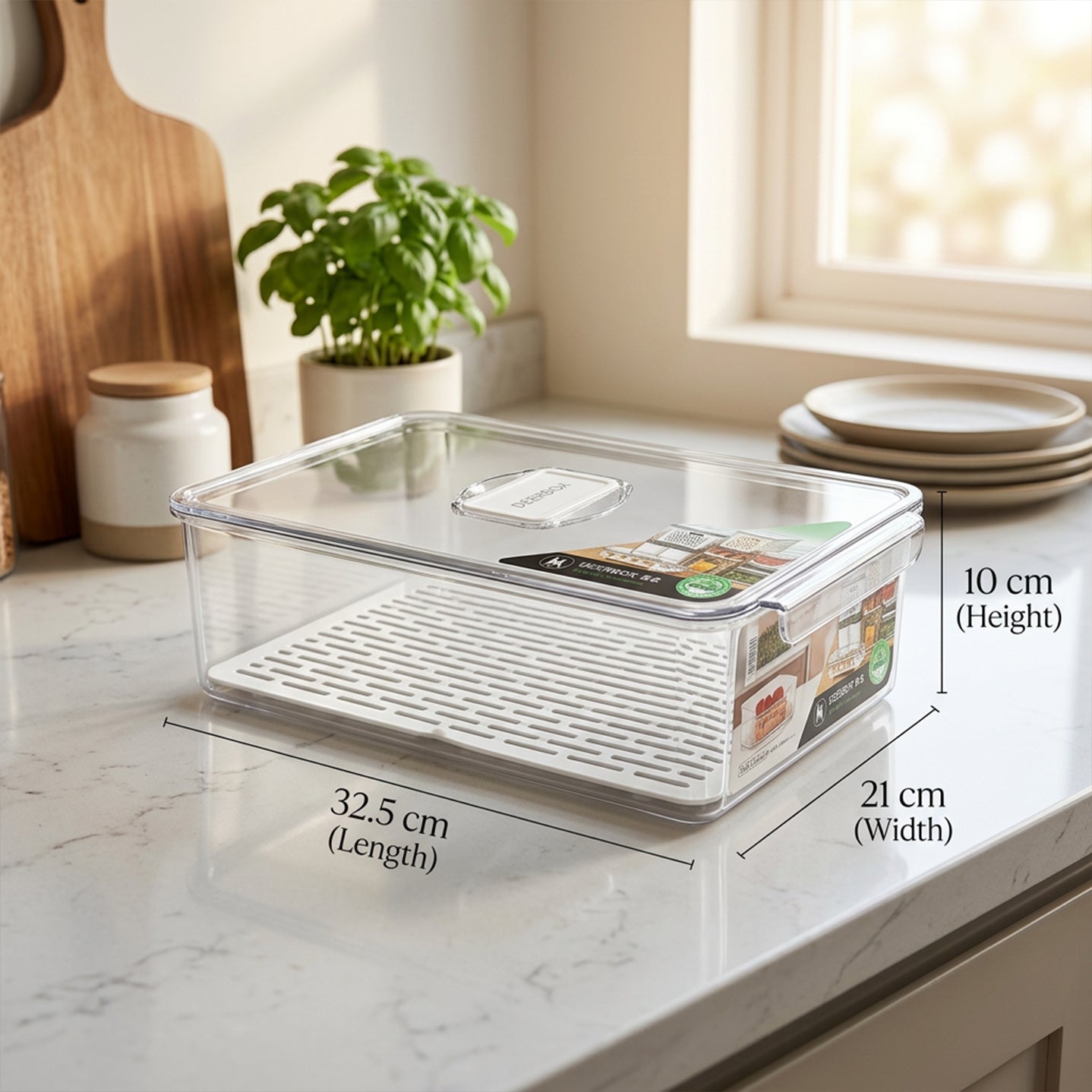 Acrylic Organizer 4"x8.3"x13"