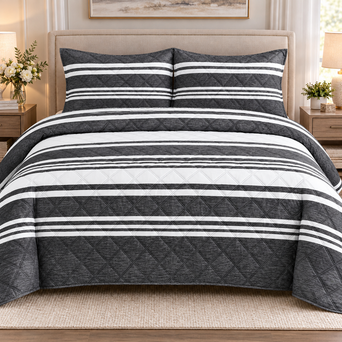 King size Quilt 3 Pieces