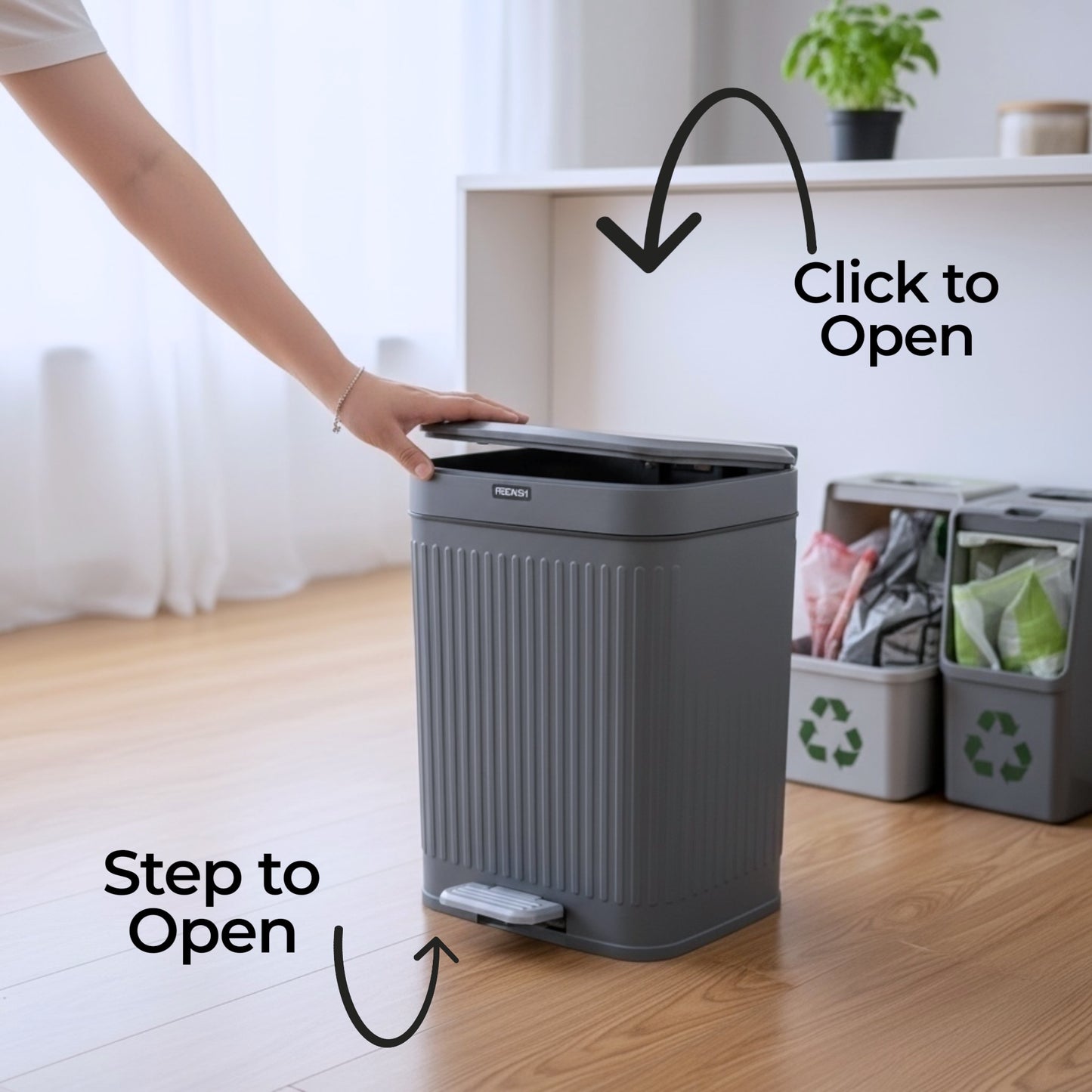 Click or Step Trash Can