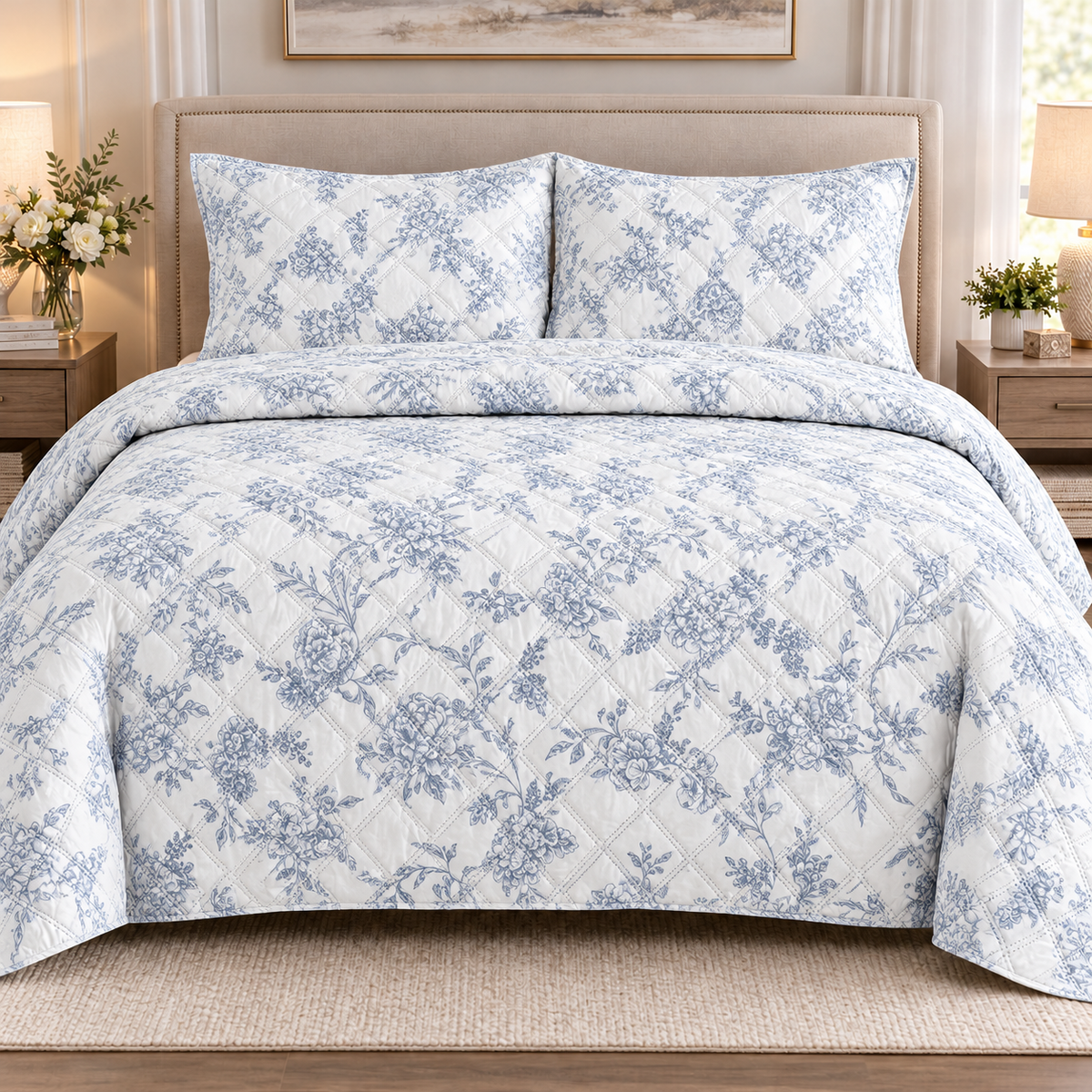 King size Quilt 3 Pieces