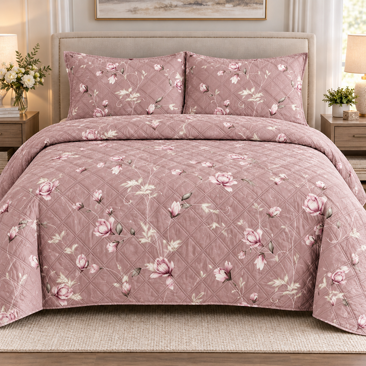 King size Quilt 3 Pieces