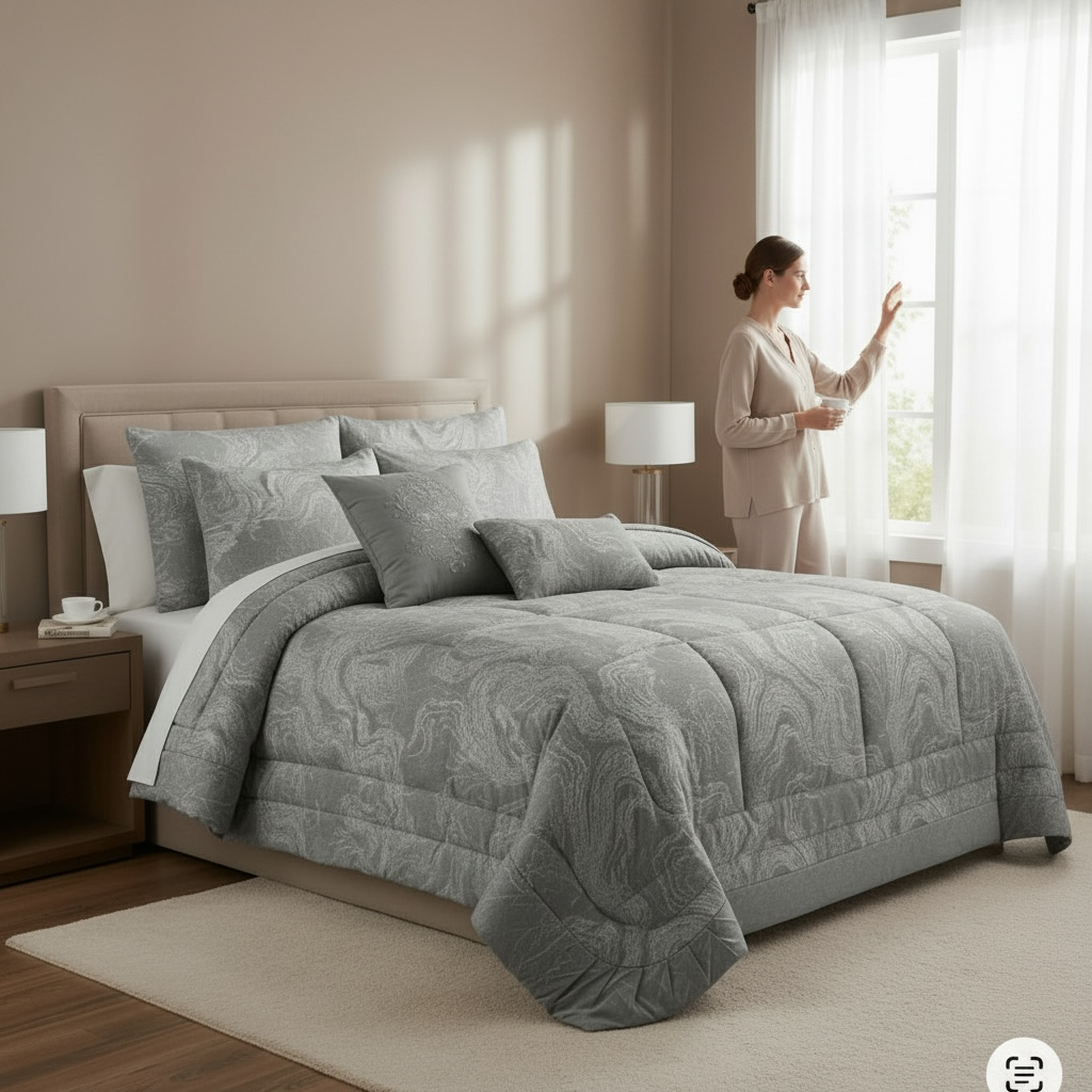 Queen Comforter 5 Piece Set