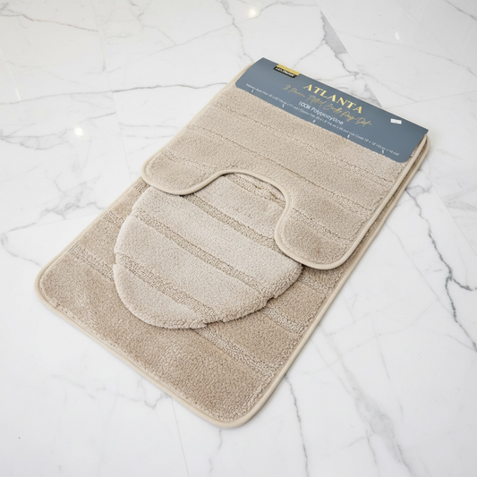 Bath Rugs Set 3 Piece