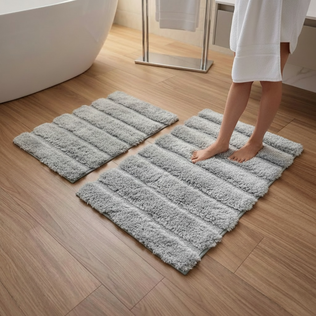 2 Piece Bath Rugs Set