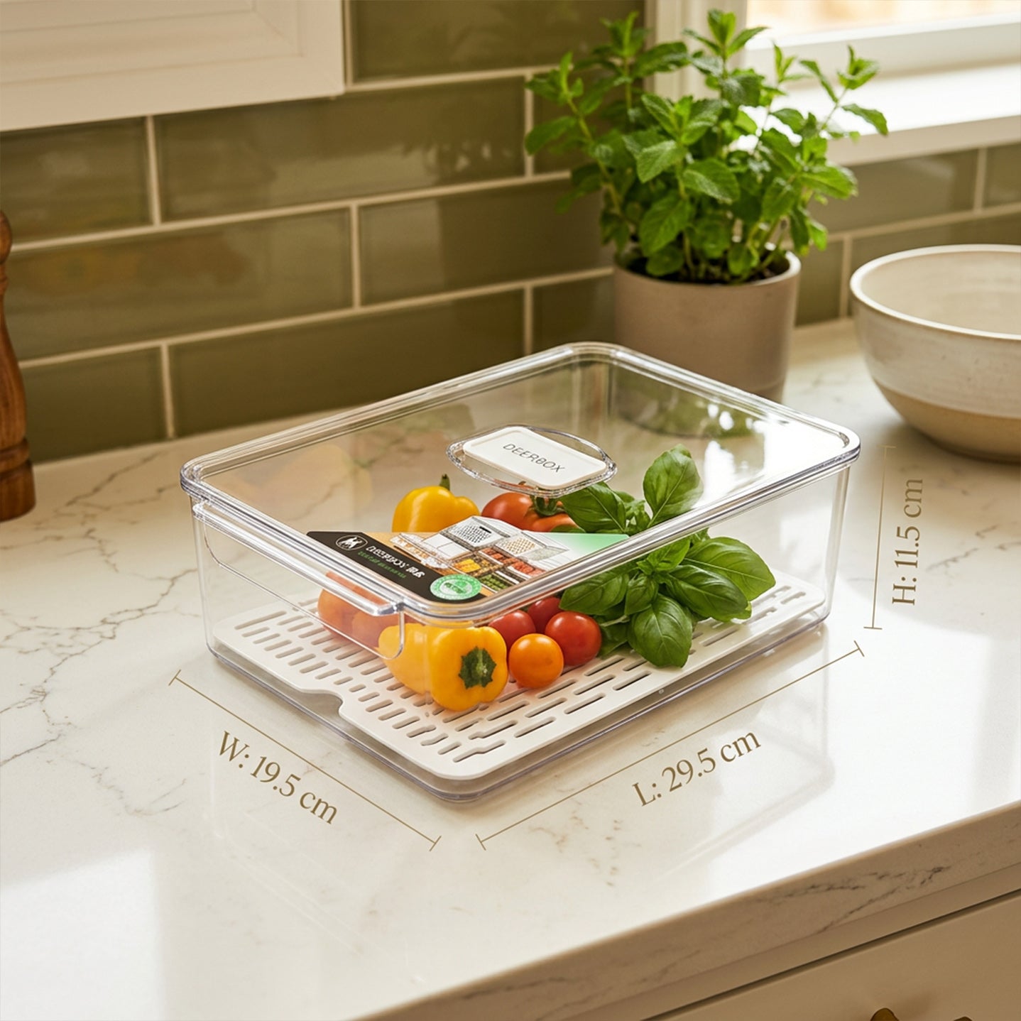 Acrylic Organizer 4"x8.3"x13"