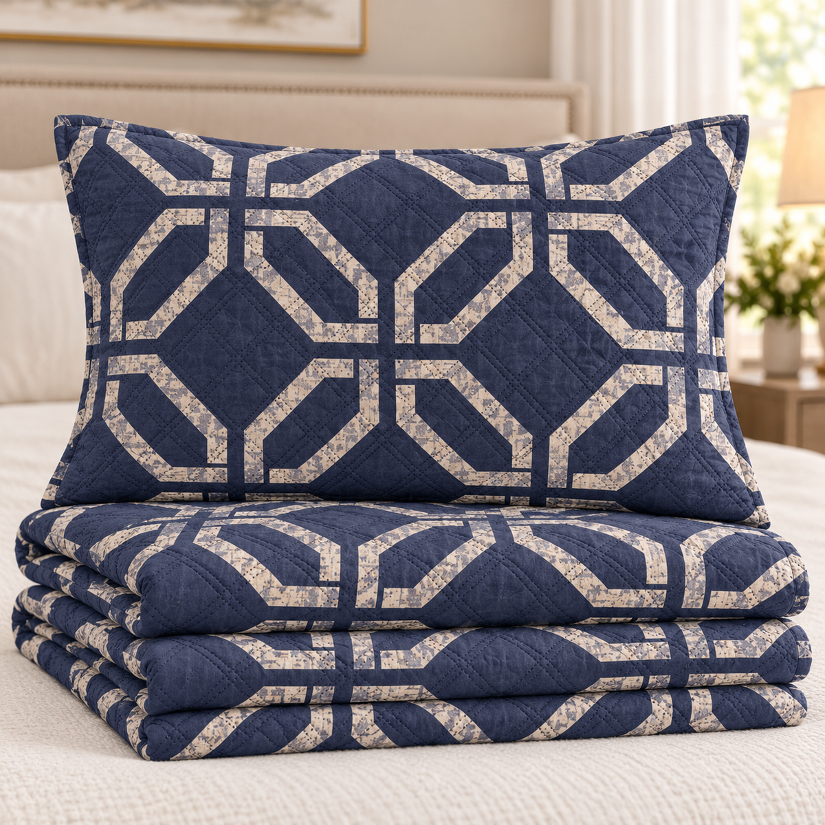 King size Quilt 3 Pieces