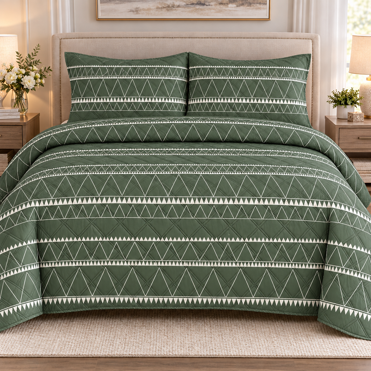 King size Quilt 3 Pieces