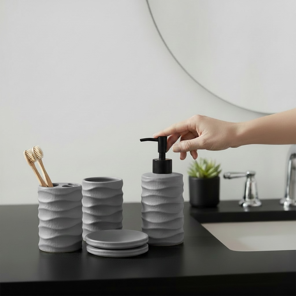 Bathroom Accessories Set 4 PC