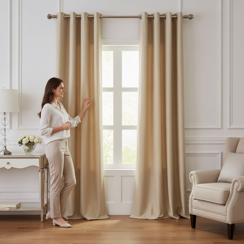 Textured 84" Curtains