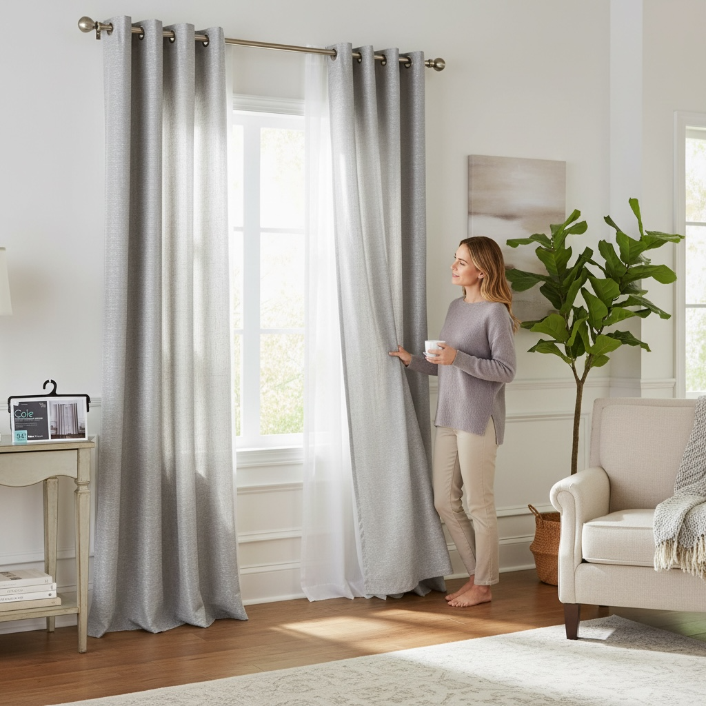 Textured 84" Curtains