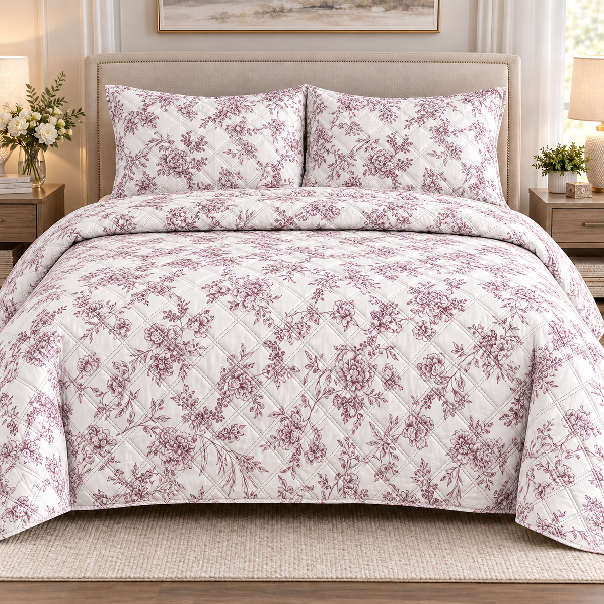 King size Quilt 3 Pieces