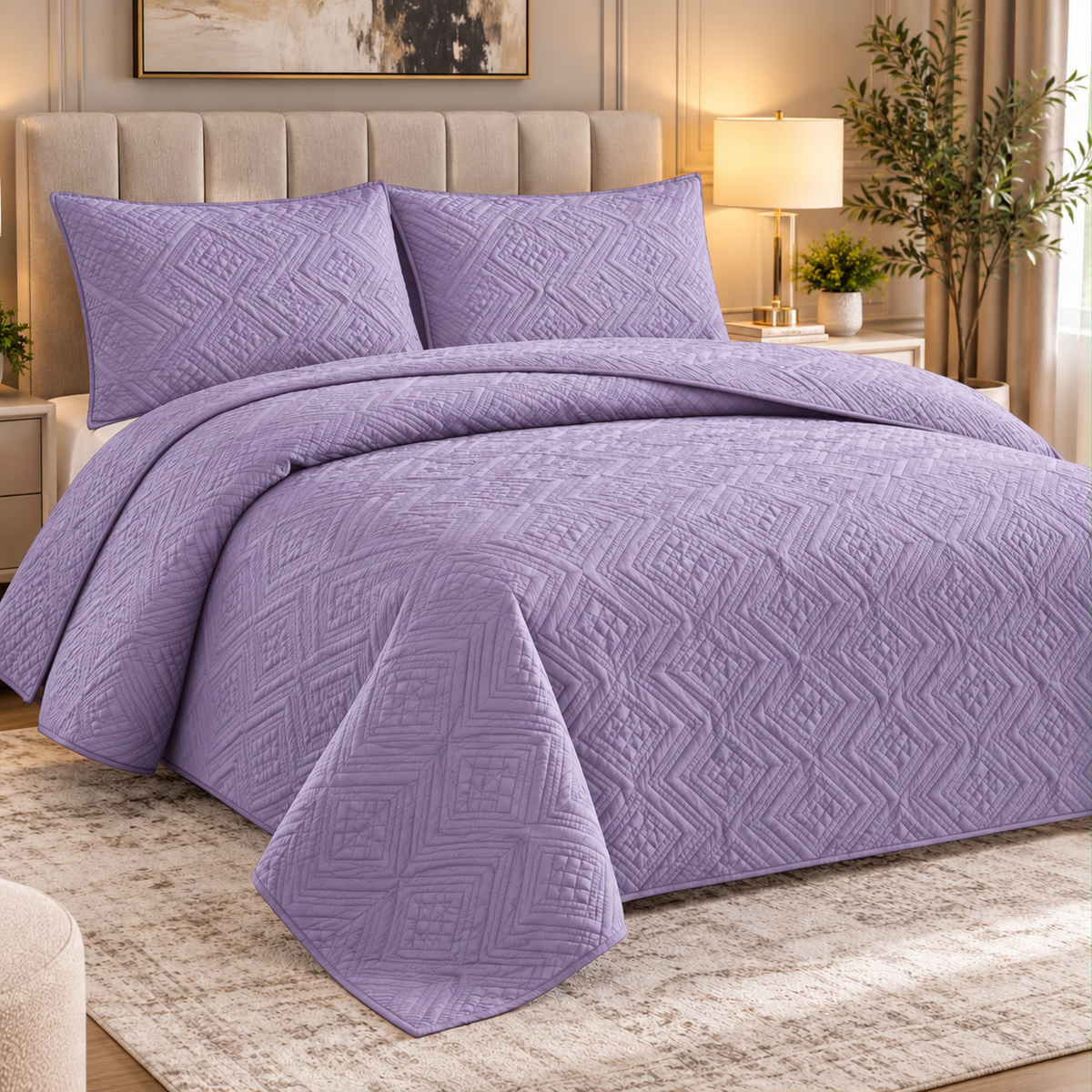 King size Quilt 3 Pieces