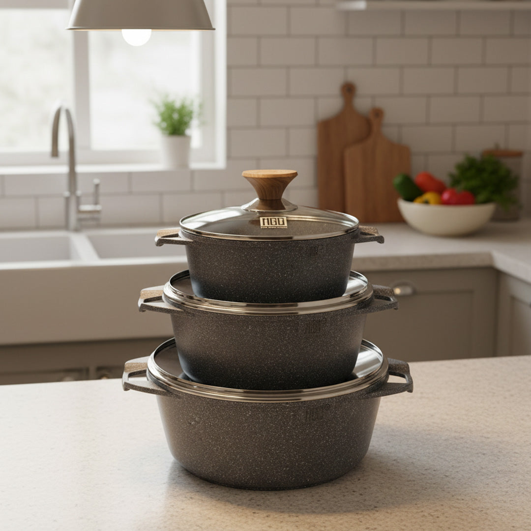 MGC 3 Piece Pots Set