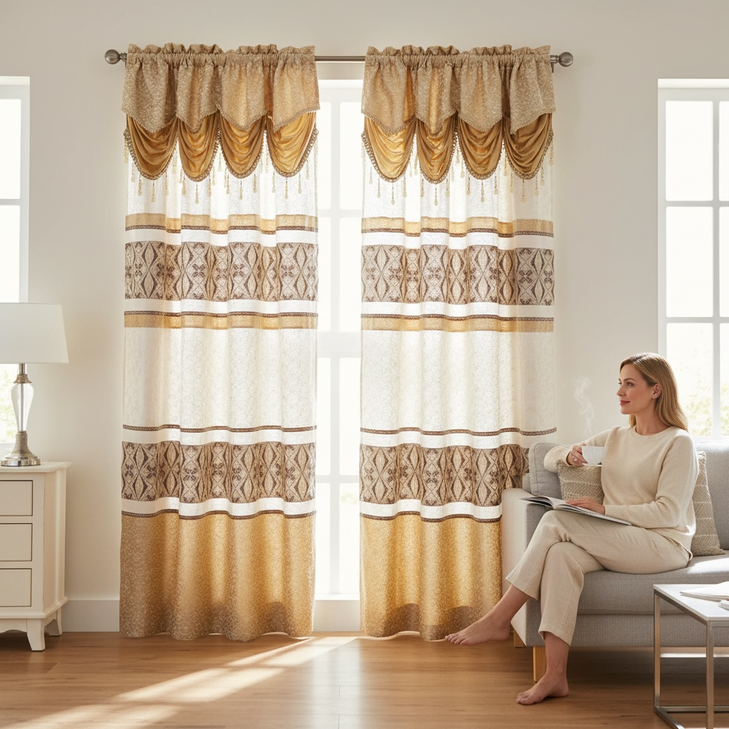 84"x54" Curtain with Valance