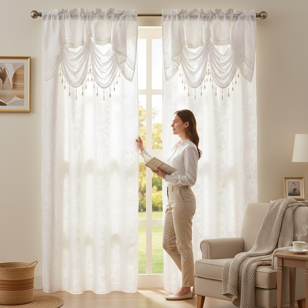 84"x54" Curtain with Valance
