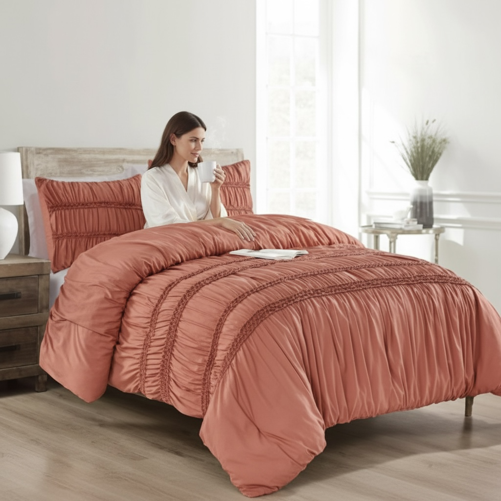King Size 3 Piece Comforter Set