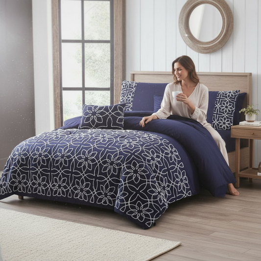 King Size 5 Piece Comforter Set