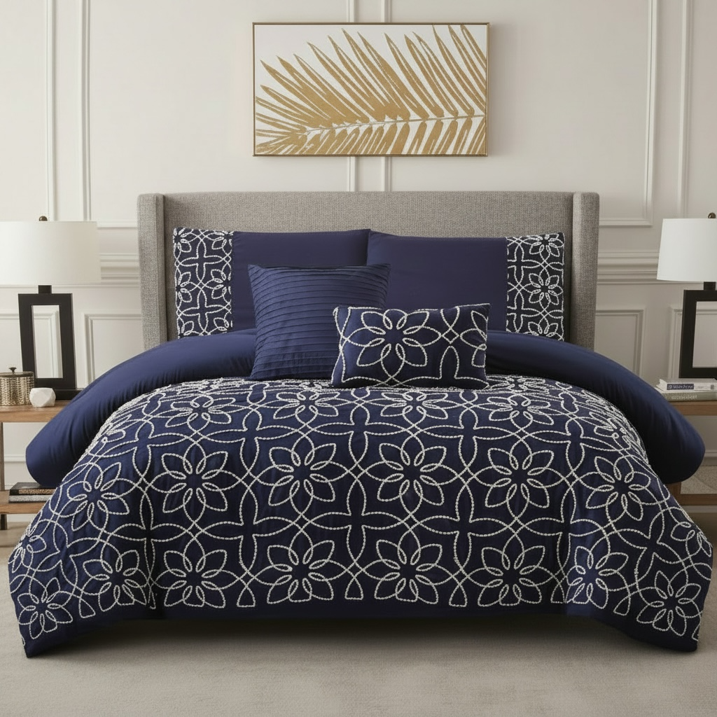 King Size 5 Piece Comforter Set